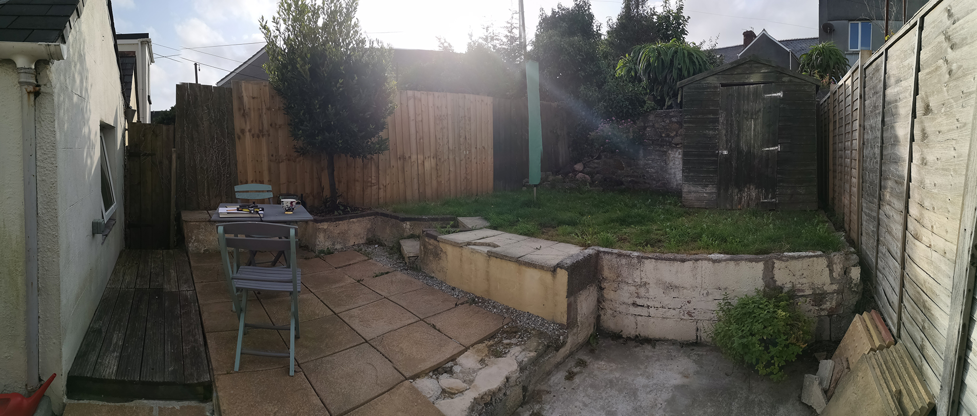 Garden before redesign