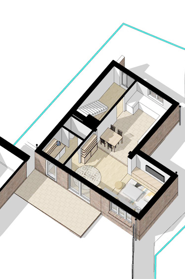 Cutaway Ground Floor Plan Proposed